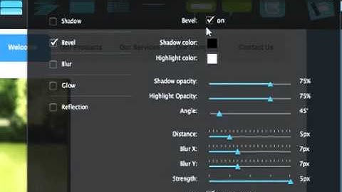 Cubender Tutorial - Effects (Build your Flash website)