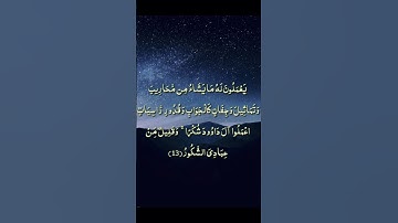 اعملوا آل داوود شكرا وقليل من عبادي الشكور / للشيخ نعمة الحسان / سورة سبأ