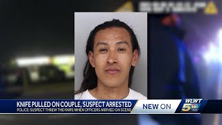 Police: Man charged after allegedly pulling knife on 2 people, demanding they hug