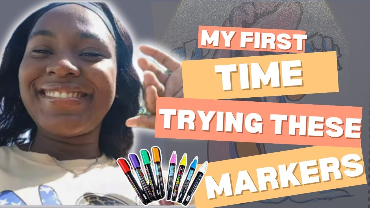 I TRIED THESE ACRYLIC MARKERS FOR THE FIRST TIME - YouTube