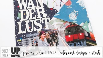 sketch it up sketch it down series | process video | 12x12 | color cast designs