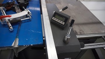 Test video of rip fence digital readout in SOSN panel saw (2)