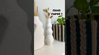 Homemade Paper Mache se ye banaya #diy #craft #papermache #vase