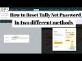 How Reset Tally Net Password in Tally and Tally Website