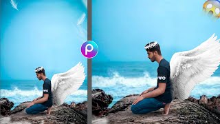 Picsart HD Wings Photo Editing Tutorial In Picsart Step By Step | Angel Wings Photo Editig Pcsart.