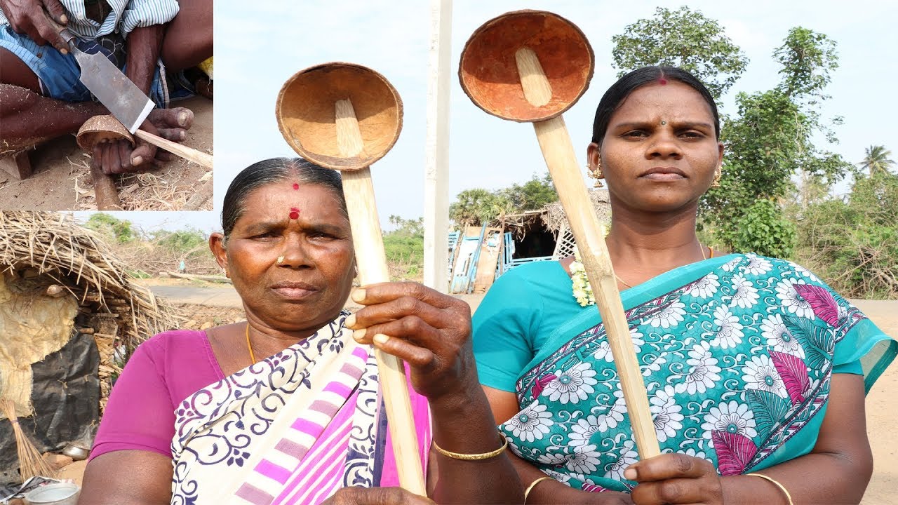 மரக்கரண்டி ( அகப்பை ) செய்யும் முறை / How To Make Wooden Spoons,