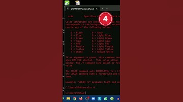 how to change command prompt font color🤔🤔 #shorts #pctricks #cmd
