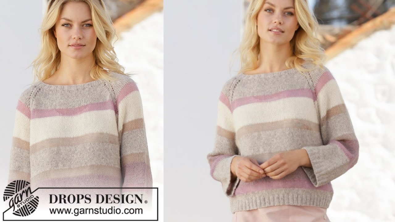 Πλεκτή μονοκόμματη μπλούζα από πάνω προς τα κάτω - Κnitted jumber , top down ENGLISH SUBS!