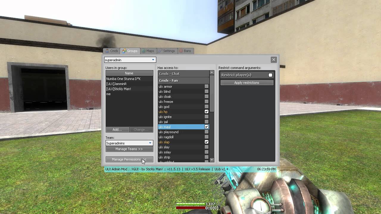 client side addons for gmod