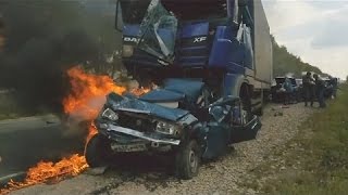 # 5 18+ Жестокие аварии Сентябрь 2016 , Car Crashes and accidents Compilation  2016