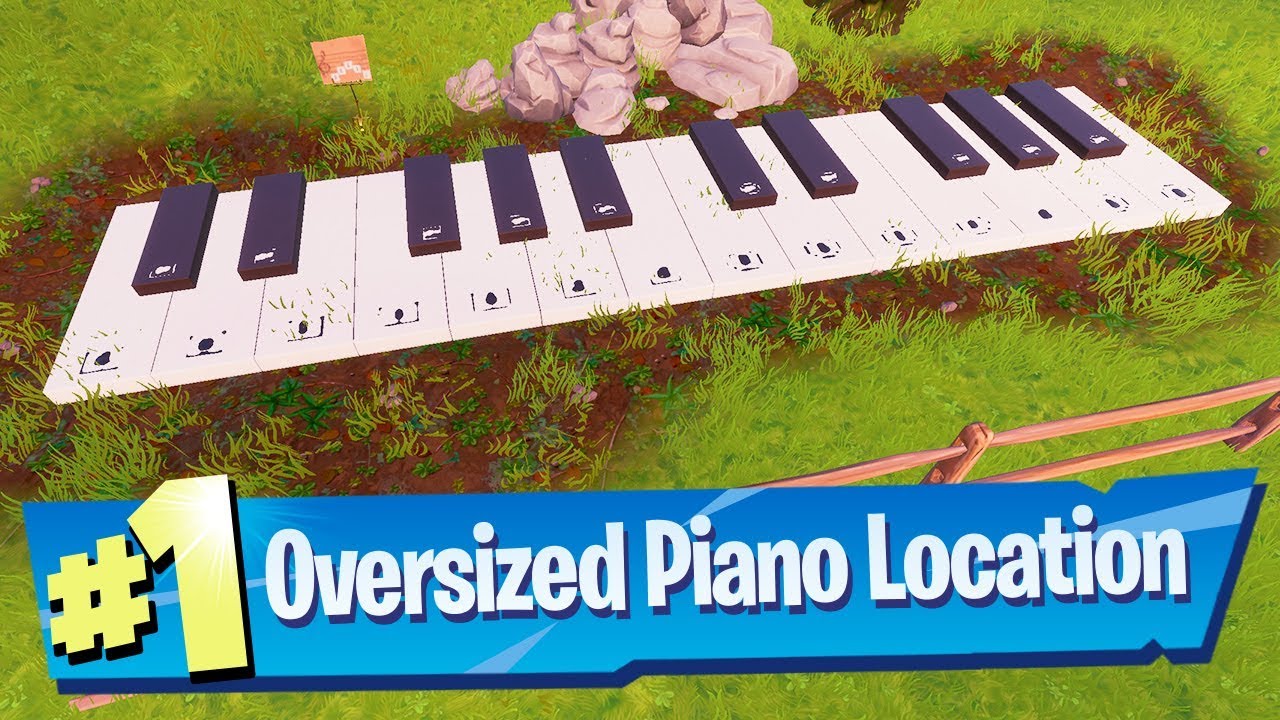 Play the Sheet Music at an Oversized Piano - Fortnite Boogie Down Challenge  - YouTube