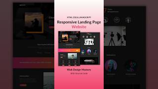 Responsive Landing Page Using HTML CSS And JavaScript  #webdevelop #webdesign #htmlcsstutorial News
