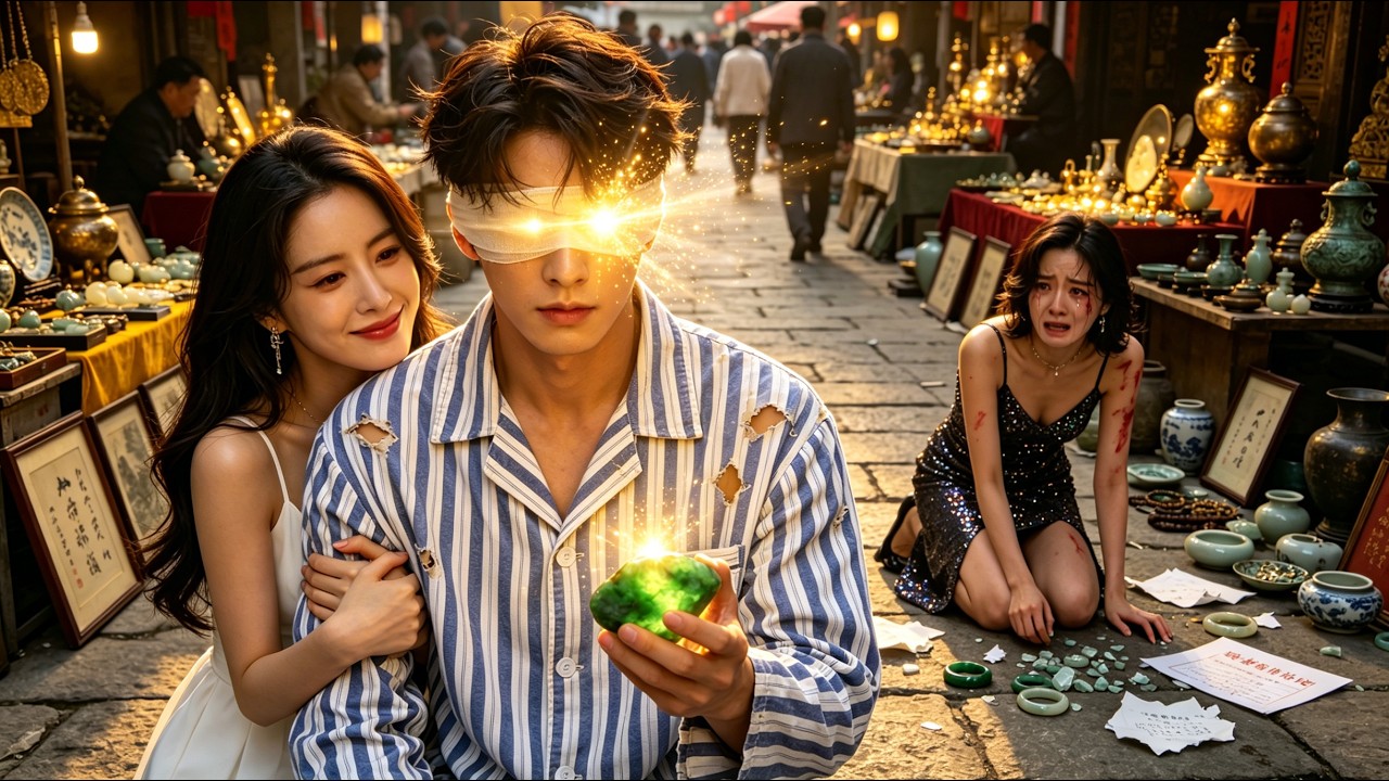 Chàng mù bị vợ phản, tỉnh có mắt thấu thị, cắt đá nhặt đồ cổ, vợ cũ quỳ xin, nghịch tập thành thần.