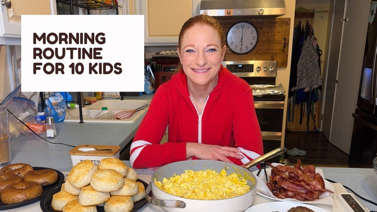 MORNING ROUTINE FOR 10 KIDS - YouTube