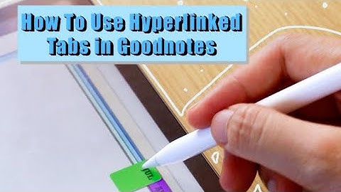 How To Use Your Hyperlinked Tabs in Goodnotes #Shorts
