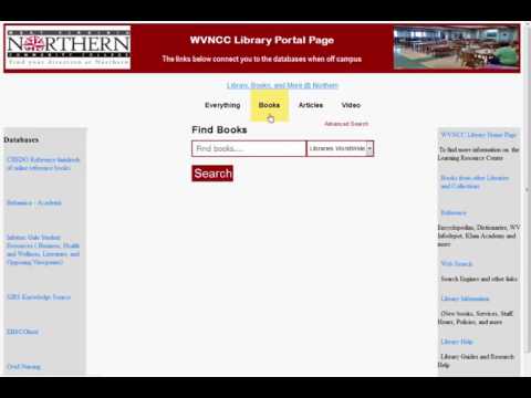 WVNCC Library Portal