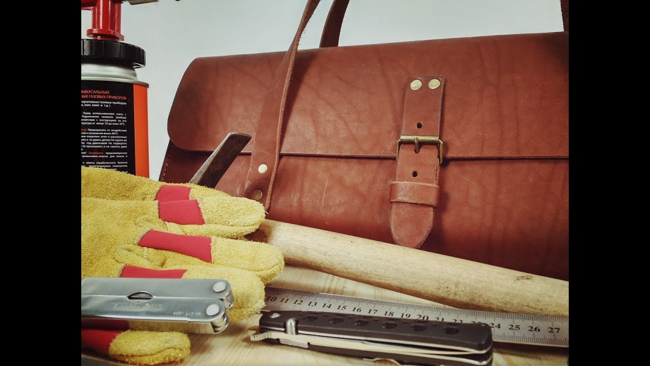 ⁣Кожаная сумка для инструмента, своими руками. Leather tool bag. Hand made.