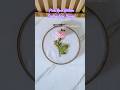 Pink Rose Ribbon Embroidery Design & Tutorial