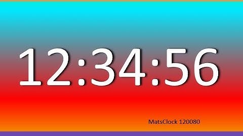 MatsClock 120080 - Free PowerPoint Digital Clock PPT