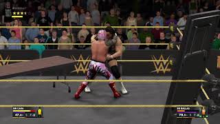 WWE SIN CARA VS BO DALLAS IN A TABLE MATCH