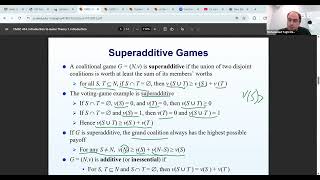 Lesson 14: Algorithmic Lower Bounds by Mohammad Hajiaghayi: Cooperative Game Theory