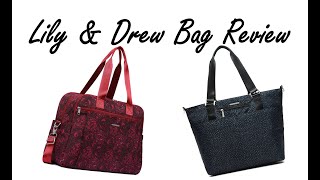 Lily &amp; Drew 2 Tote Laptop Bag Review - Excellent personal item and work bag!