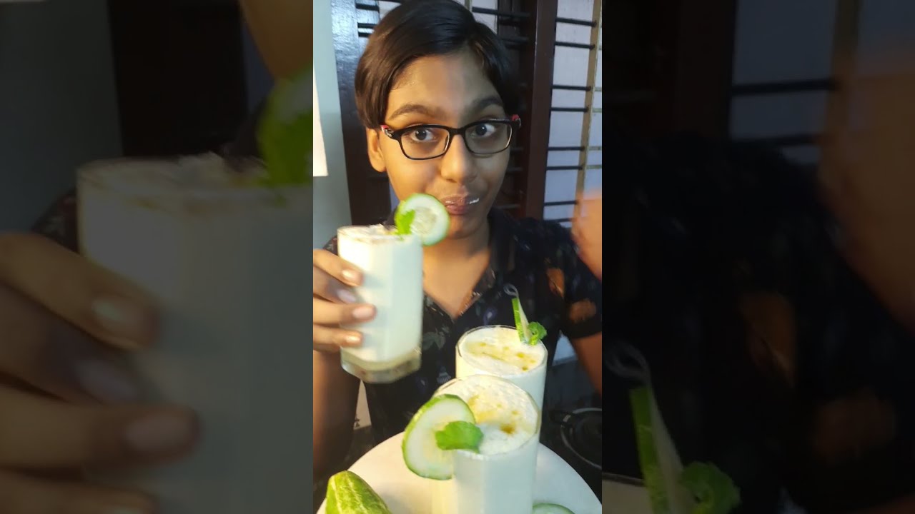 Healthy Cucumber Yogurt Smoothie with Honey | Taste Test By Alan Mish