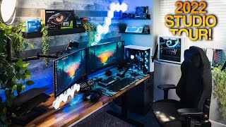 I Built My ULTIMATE Gaming, Editing & Streaming Studio!! | Full YouTube Studio Tour 2022