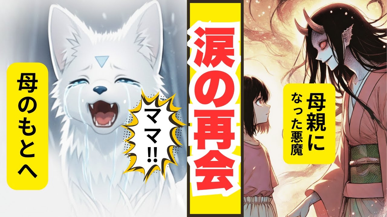 【漫画】「ママどこ…？」結界に引き裂かれた子ギツネと母の再会｜母親になった悪魔 京都編①