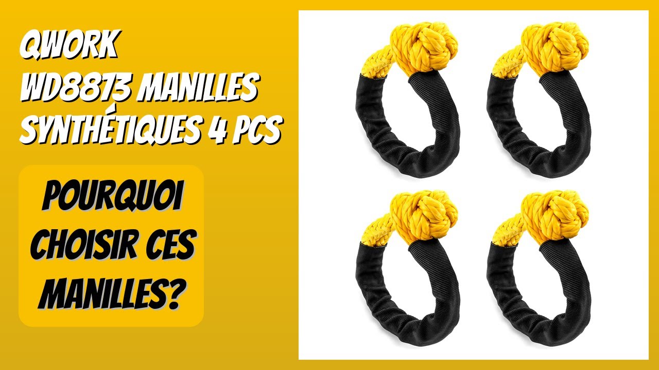 AVIS (2026) : QWORK WD8873 Manilles Synthétiques 4 pcs. DÉTAILS