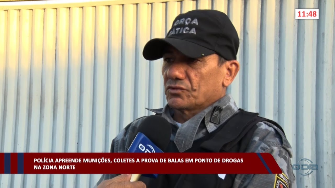 Polícia apreende munições e coletes à prova de balas em ponto de drogas 08 06 2023