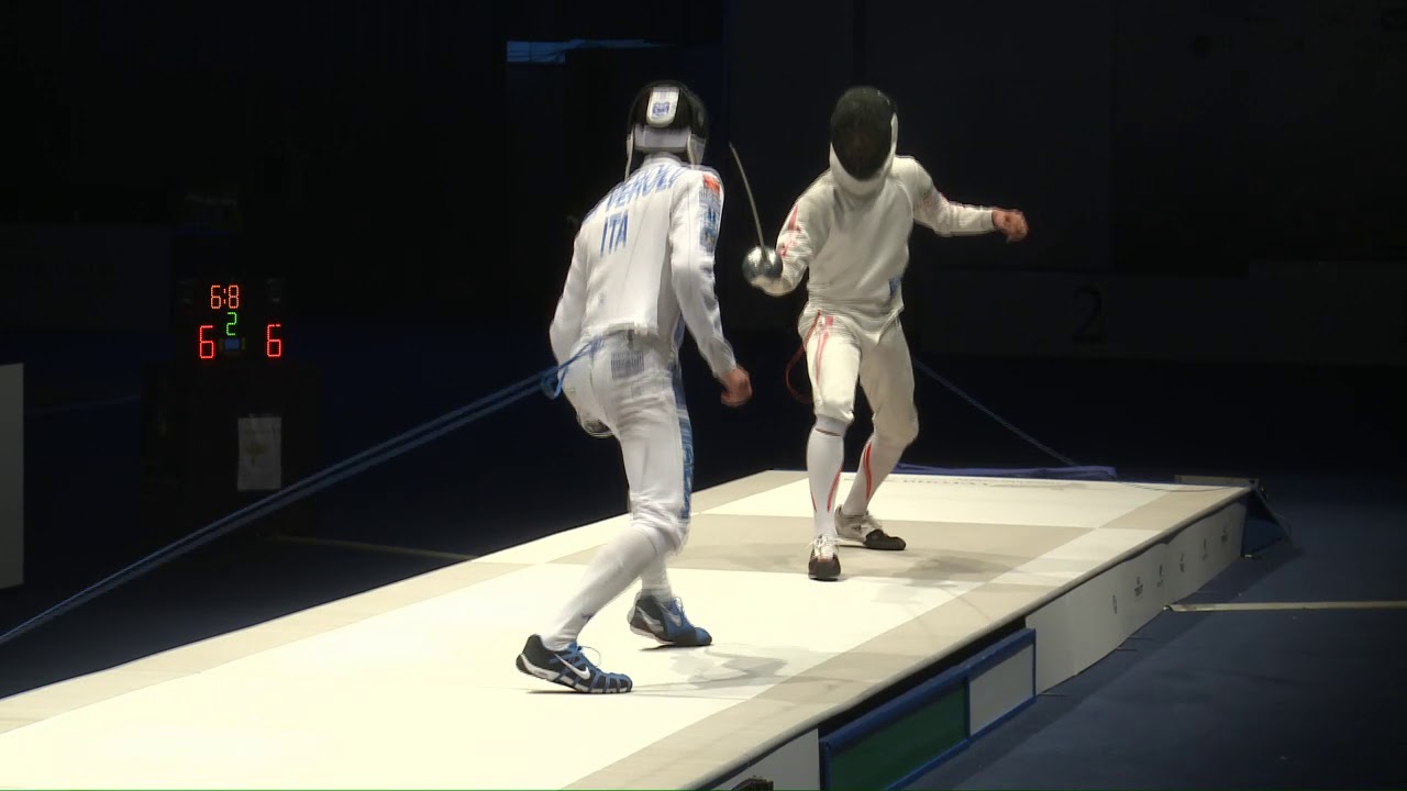 FE T04 01 M E Cadet Individual Verona ITA World Championships podium DI VEROLI ITA vs ASAMI JPN