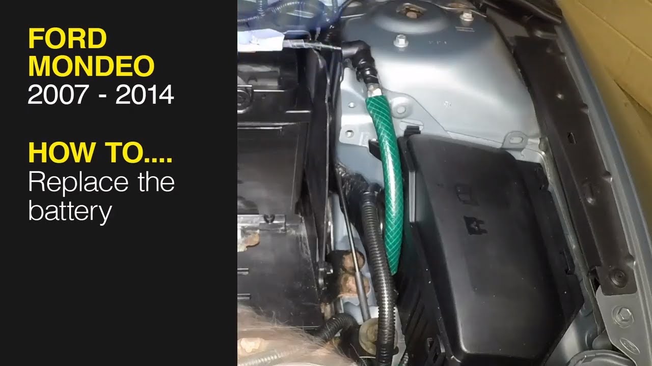 How to Replace the battery on a Ford Mondeo 2007 to 2014 YouTube