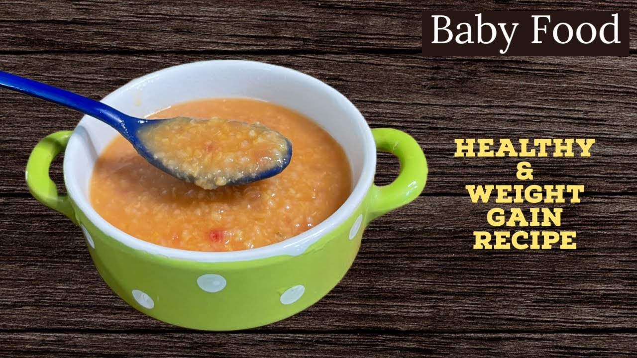 Baby Food Rice Dal Wheat Apple Mix Recipe for Babies&Toddlers