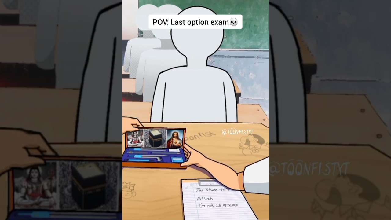 Last option in exam 💀 