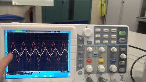 Owon Oscilloscope and Thurlby Function Generator Testing a Simple Circuit