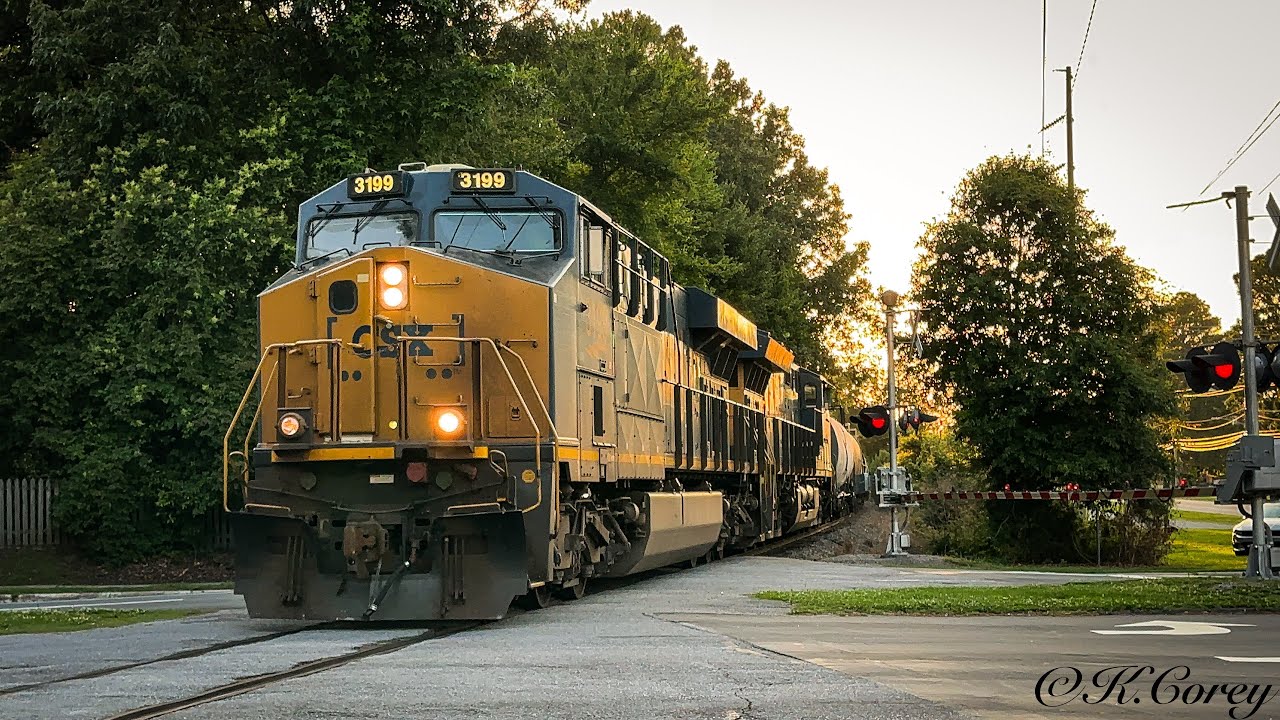 CSXT L234 ES44AH 3199 w/ a sweet K5HA horn on the CLNA main in ...