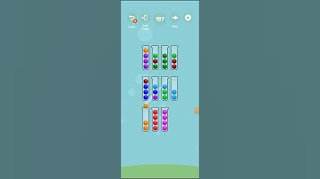 Ball Sort Advanced level 187    Ball Sort - Color Sort Puzzle, Yellow Bolt Studio, playlist