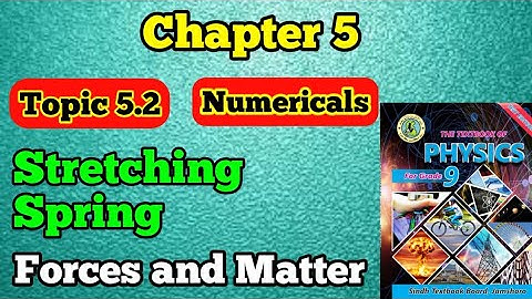 Stretching springs unit 5 forces and Matter class 9 new physics book | chapter 5 numerical topic 5.2