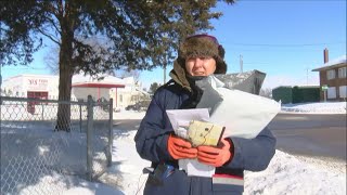 Mail carriers brave cold