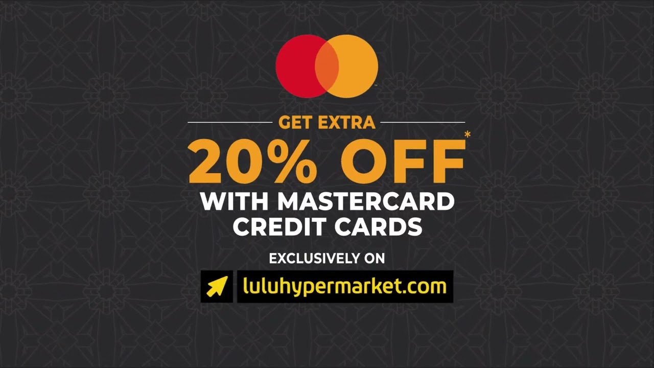 Enjoy extra 20% off with Mastercard Credit Card