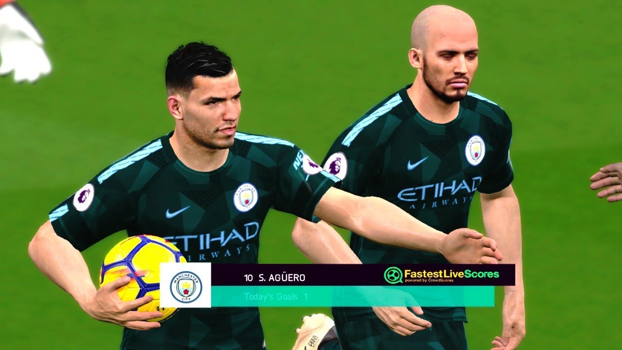 Crystal Palace vs Manchester City 31 December 2017 Gameplay