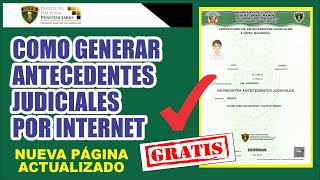 Cómo TRAMITAR MI CERTIFICADO DE ANTECEDENTES JUDICIALES | por internet en 3 minutos | paso a paso