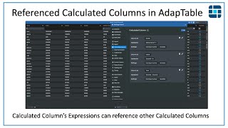 Referenced Calculated Columns in AdapTable Net Worth