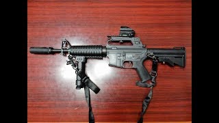 東京マルイスタンダード電動ガン M733コマンドカスタムの修理 - YouTube