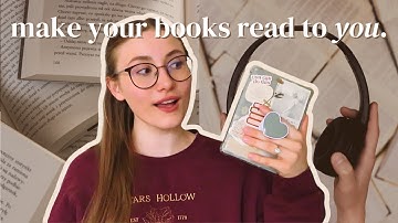 how to turn any ebook into an AUDIOBOOK 🎧📖 ** kindle or iphone!! **