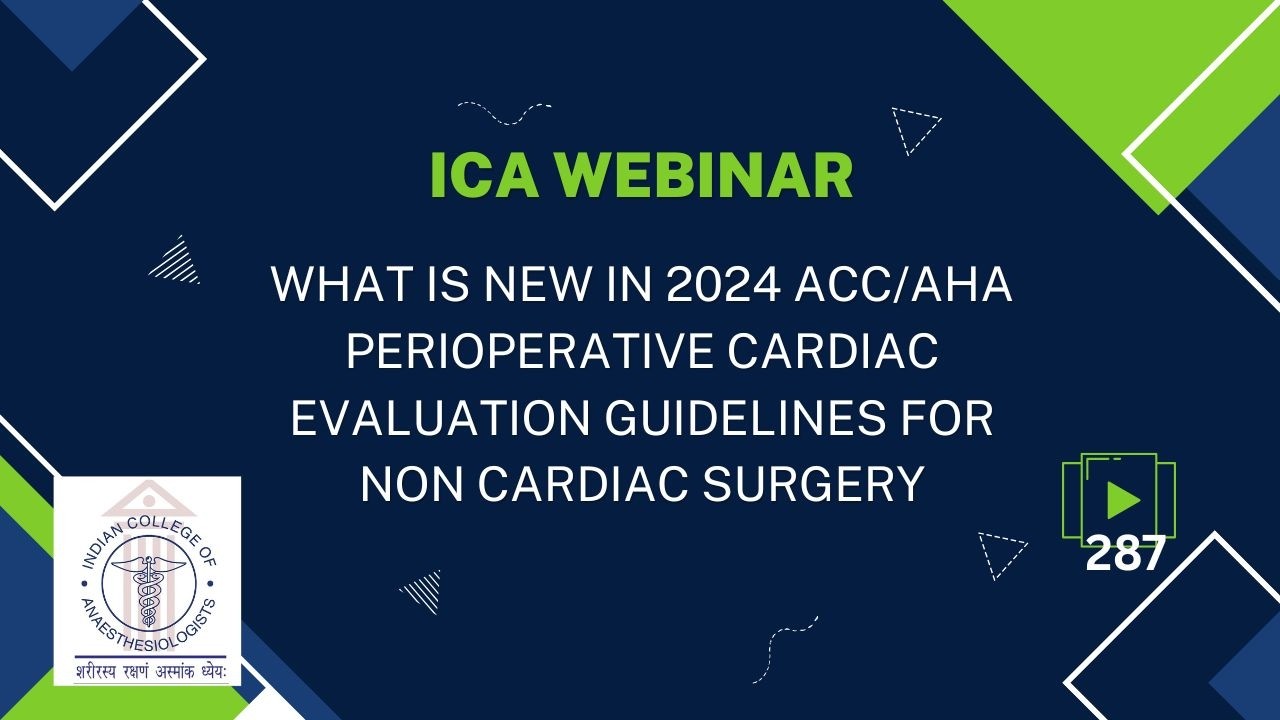 What is new in 2024 ACC AHA Perioperative Cardiac Evaluation Guidelines for Non Cardiac Surgery. I