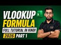 VLOOKUP Formula Full Tutorial in Hindi 2026 | Excel Mastery for Beginners 
