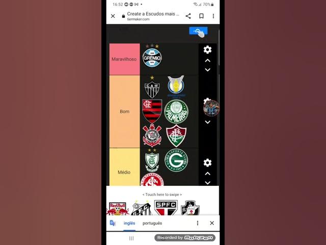 Create a Escudos brasileirao 2023 Tier List - TierMaker