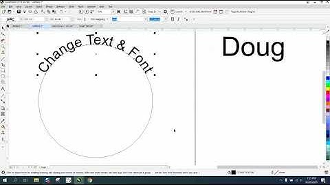 Corel Draw Tips & Tricks Draw Text to Path and how to change the Text